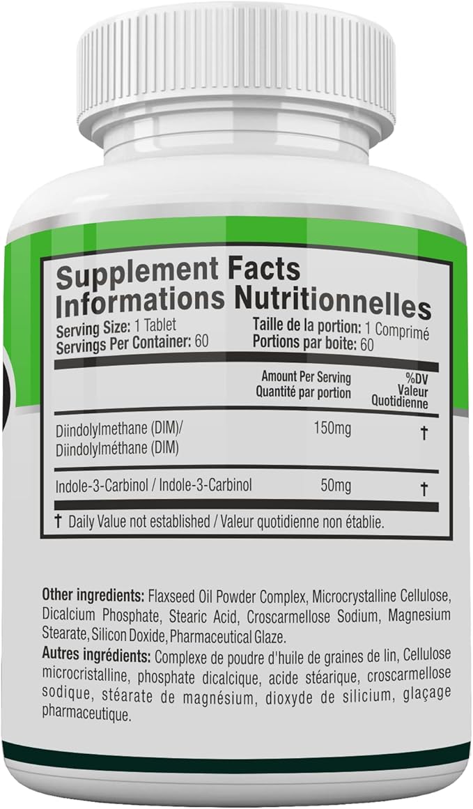 Estrogen-Blocker Supplement & Natural Anti Aromatase Inhibitor Pills for Men & Women DIM (Diindolylmethane) & Indole 3 Carbinol (I3C) Supplements for Estrogen Dominance & Hormone Balance