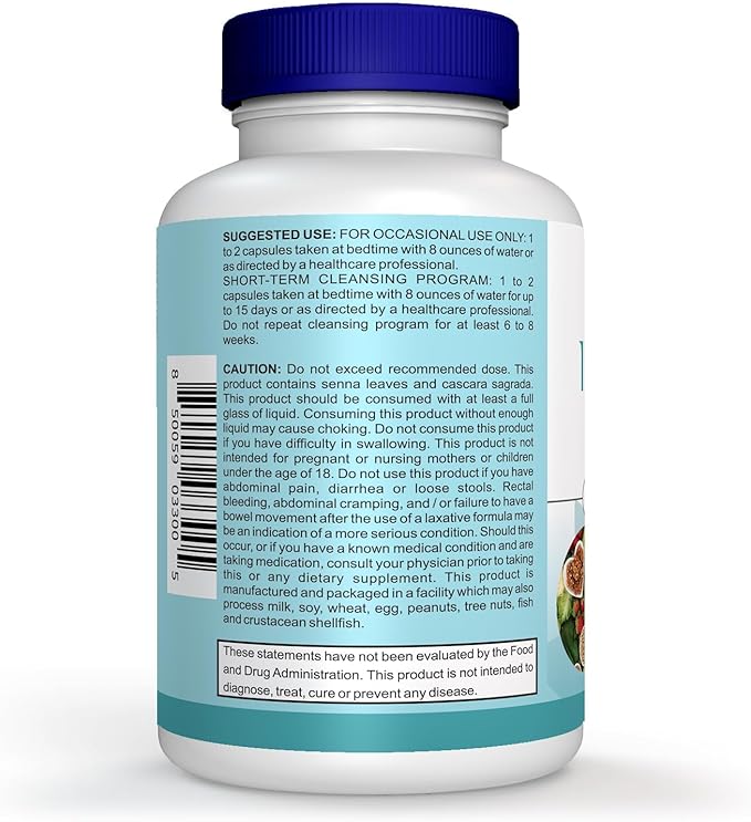 Milamiamor 15 Day Cleanse - Gut and Colon Support - Advanced Gut Cleanse Detox for Women & Men with Senna, Cascara Sagrada & Psyllium Husk - Non-GMO - Made in USA - 30 Capsules