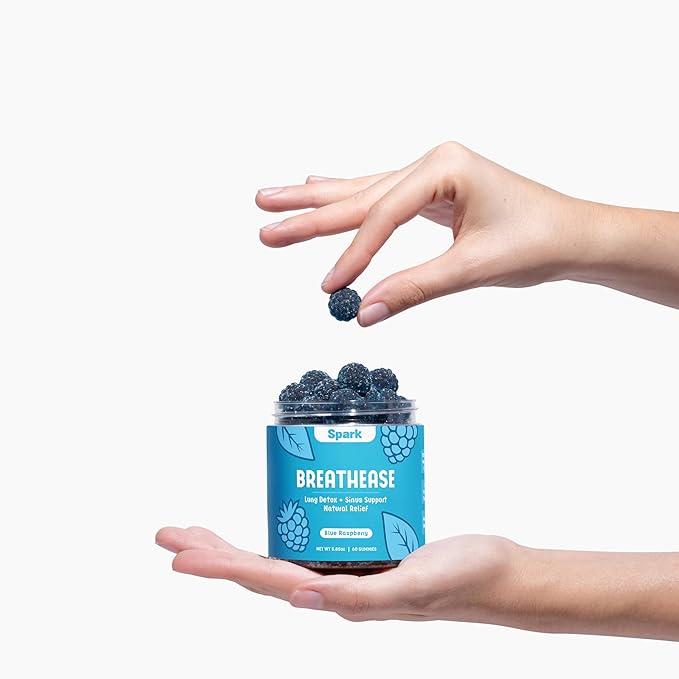 Mullein Leaf Extract for Lungs - Lung Detox Gummies - Daily Respiratory Health Support - Cleanse for Smokers - Allergy, Sinus, and Mucus Relief