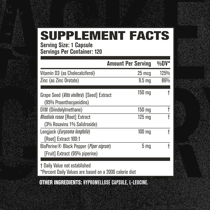 Androsurge Estrogen Blocker for Men - Natural Testosterone Booster for Men & Estrogen Metabolizer with Tongkat Ali, DIM, Long Jack & More - Test Booster & Muscle Builder - 120 Count