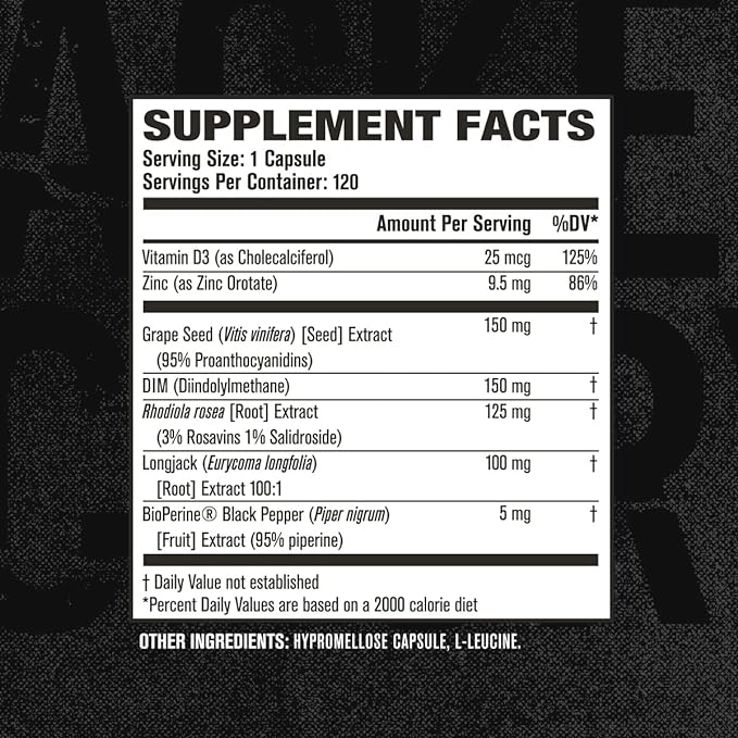 Androsurge Estrogen Blocker for Men - Natural Testosterone Booster for Men & Estrogen Metabolizer with Tongkat Ali, DIM, Long Jack & More - Test Booster & Muscle Builder - 120 Count