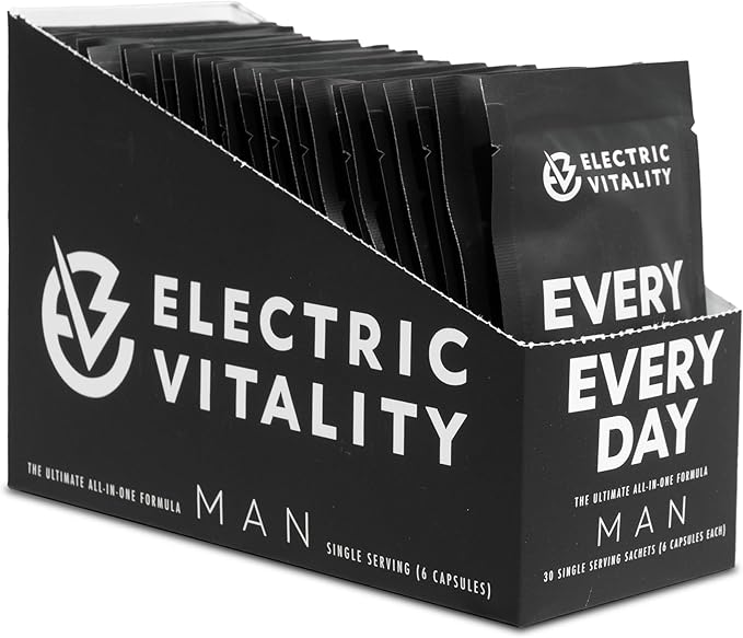 Man Multivitamin for Men - All-in-One Daily Mens Vitamins & Minerals Supplement Pack for Energy, Focus, Drive, Mental Performance and Health, Men’s Multivitamins, 30 Day Supply