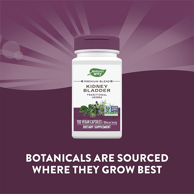 Nature's Way Kidney Bladder, Traditional Herbs Supplement, 900mg Per Serving, 100 Vegan Capsules (Pack of 2)