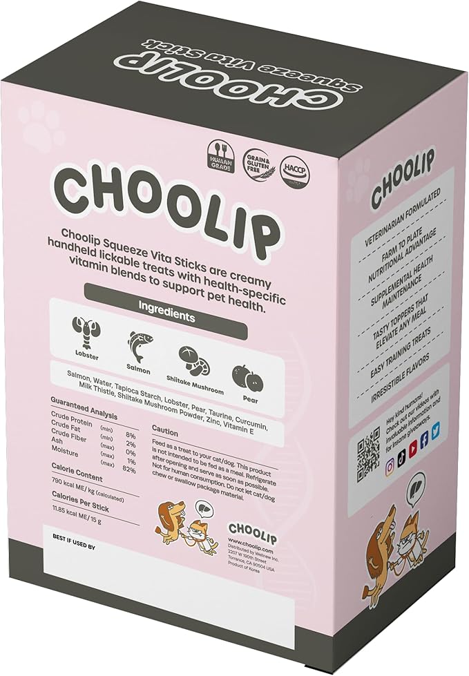 Squeeze Vita Stick Lickable Treats for Dogs & Cats. 49 Liver support sticks with essential multivitamins. Soft and tasty paste for all life stages, supporting liver health