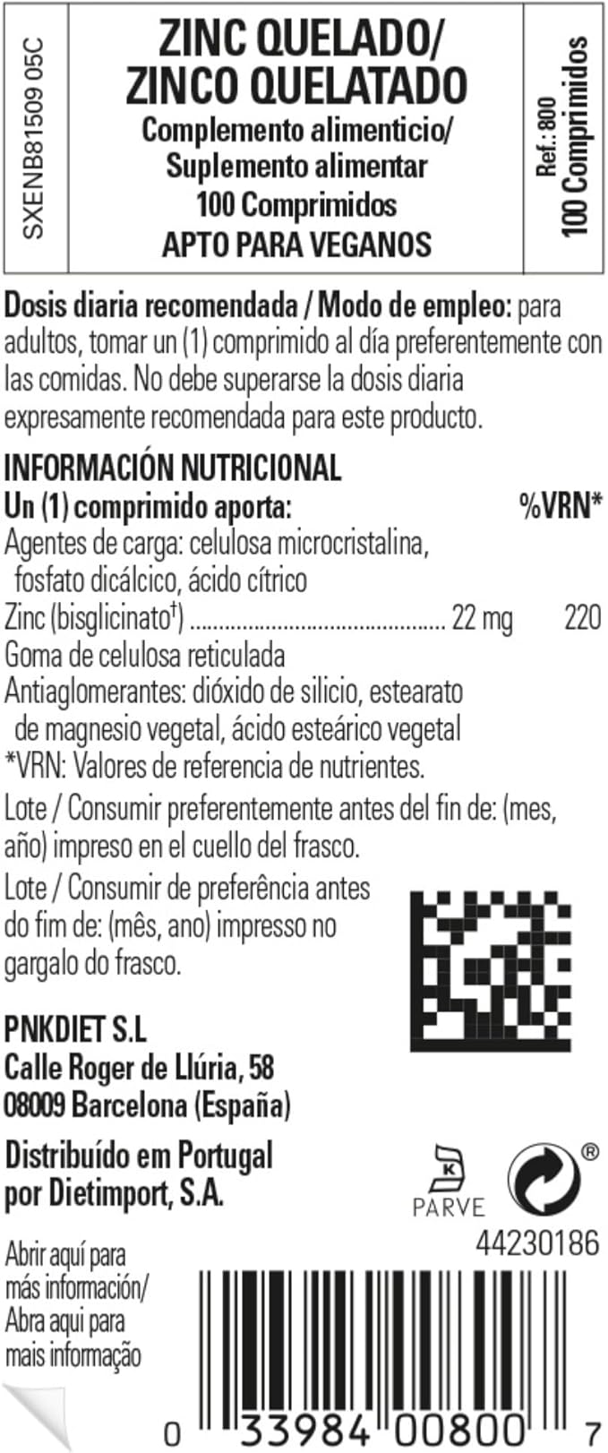 Solgar Chelated Zinc, 100 Tablets - Zinc for Healthy Skin - Supports Cell Growth & DNA Formation - Exerts Antioxidant Activity - Supports A Healthy Immune System - Non GMO, Gluten Free - 100 Servings