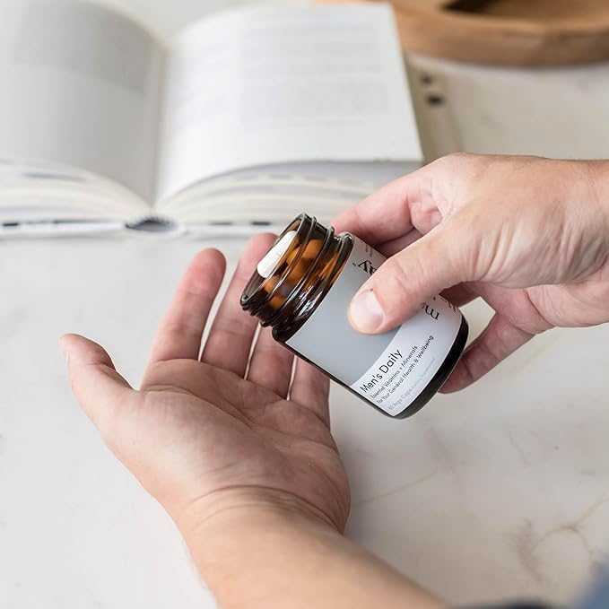 Multivitamin for Men, Mineral Supplements with 27 Vitamins, Minerals and Herbs, Including D, C, A, B, Biotin and Zinc, Vegetarian | General Health Supplements | 60 Capsules