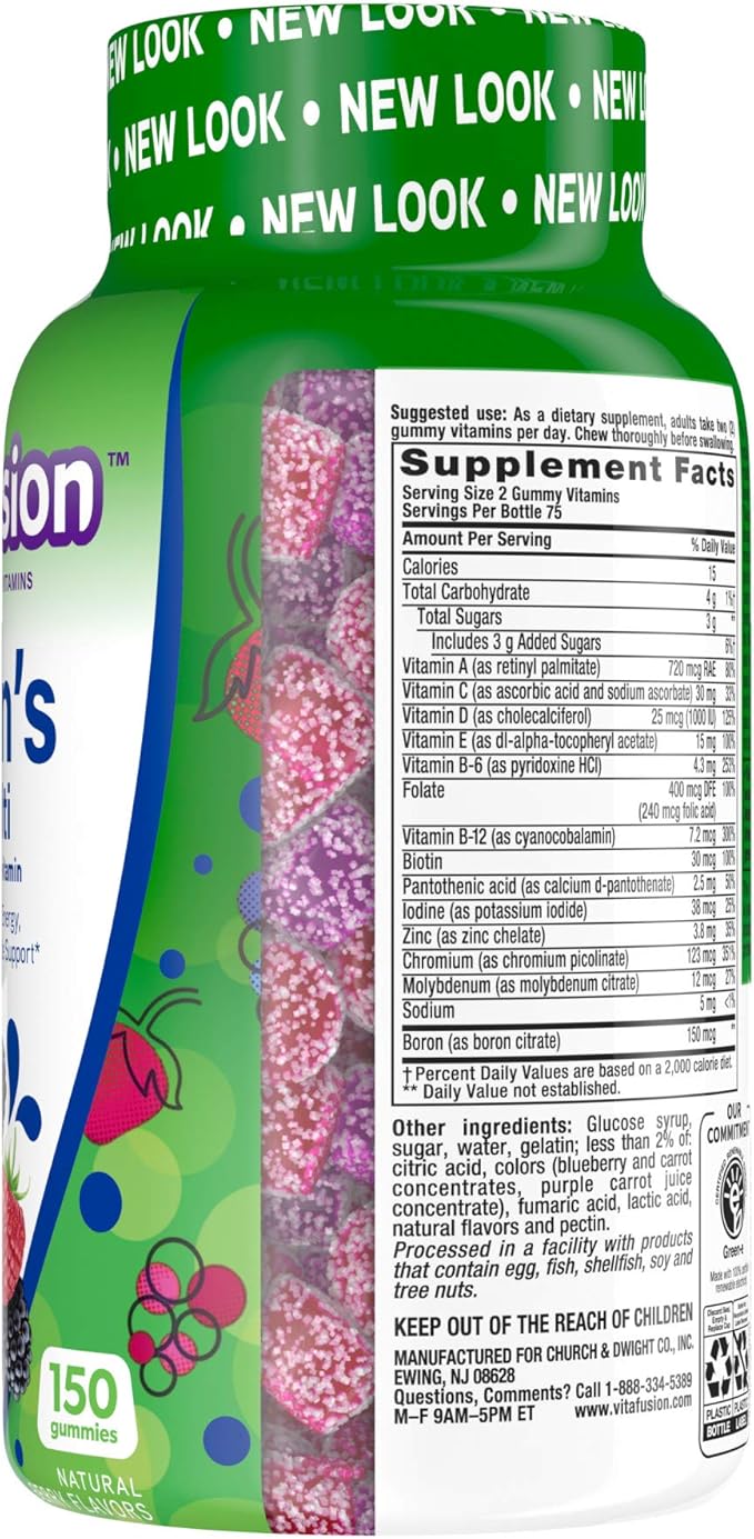 Vitafusion Men's Powerful Multi - Natural Berry 150 Gummies