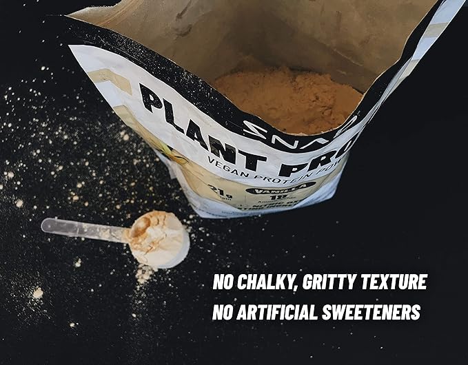 Snap Supplements Organic Plant Based Vegan Protein Powder Nitric Oxide Boosting Protein Powder, BCAA Amino Acid for Muscle Growth, Performance & Recovery - 30 Servings (Chocolate)