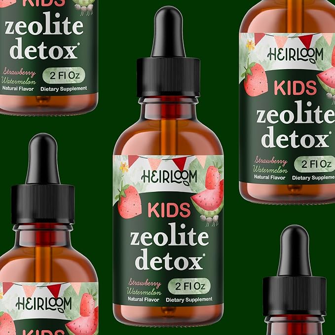 Heavy Metal Detox for Kids and Adults | Natural Zeolite Detox | Methyl Vitamin B12, C and D3 for added Energy, Immune, and Focus | 2 oz liquid drops (60 Servings) | No Preservatives, Vegan, Non-GMO