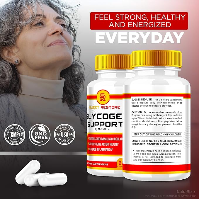 (5 Pack) Sweet Restore Joint Support Supplement, Official Glycogen Support Capsules, All-Natural SweetRestore Joint Formula, Blood Vessel Cleaner Reviews (300 Capsules)