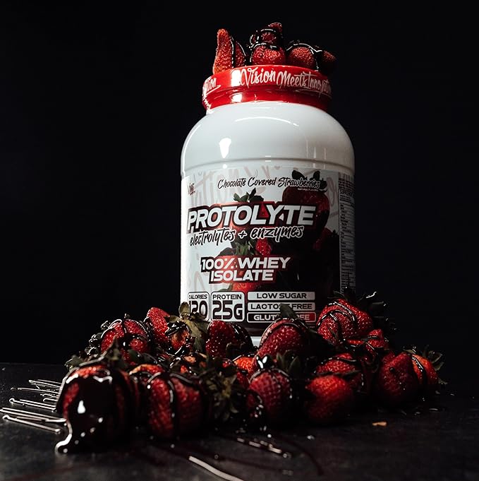 VMI Sports | Protolyte Whey Isolate Protein Powder | Low-Calorie 100% Whey Protein Isolate | Non-GMO Low Sugar Lactose Free and Gluten Free
