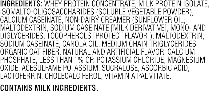 Muscle Milk Genuine Protein Powder, Vanilla Crème, 1.93 Pounds, 12 Servings, 32g Protein, 2g Sugar, Calcium, Vitamins A, C & D, NSF Certified for Sport, Energizing Snack, Packaging May Vary