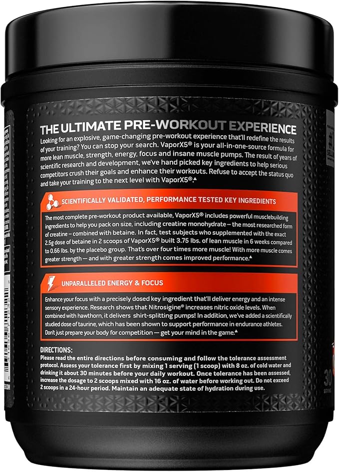 Pre Workout Powder | MuscleTech Vapor X5 for Men & Women, Energy Drink Mix Sports Nutrition Pre-Workout Miami Spring Break (30 Servings)-Package Varies