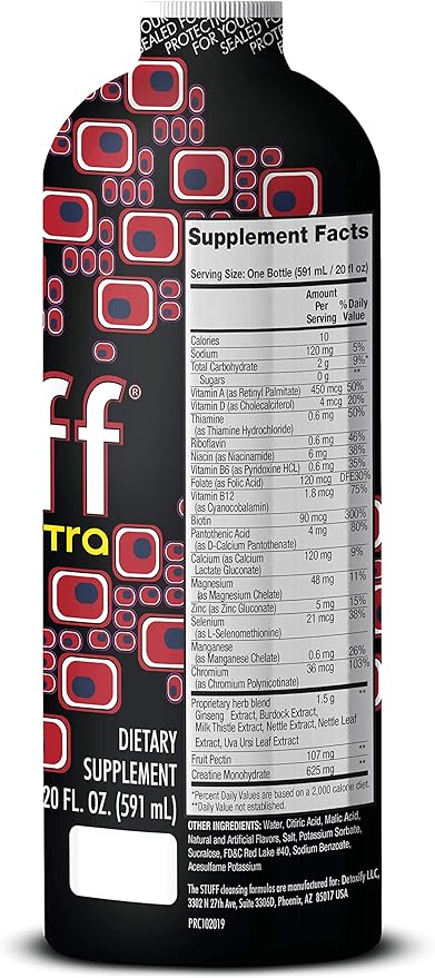 Detoxify The Stuff Extra– Fruit Flavor – 20 oz | Professionally Formulated Intense Herbal Cleanse | Enhances Your Body’s Natural Cleansing Processes