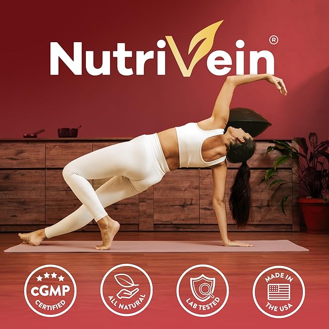 Nutrivein Korean Red Panax Ginseng 1600mg - 120 Capsules - High Potency for Energy, Focus, Performance, Vitality & Immune Support - for Men and Women