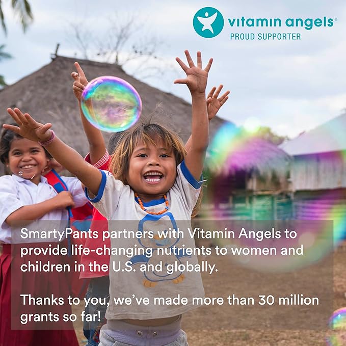 SmartyPants Organic Kids Multivitamin Gummies: Omega 3 (ALA), Vitamin D3, C, Vitamin B12, B6, Vitamin A, K & Zinc for Immune Support, Vegetarian, Three Fruit Flavors, 120 Count (30 Day Supply)