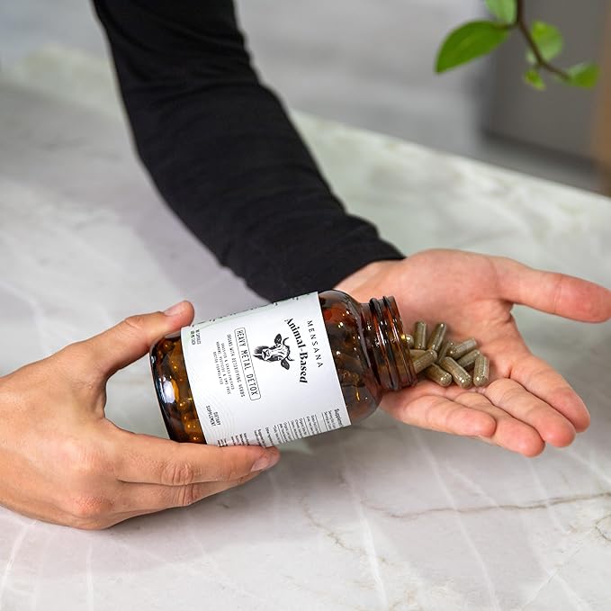 Heavy Metal Detox Supplement, Kidney, Liver Cleanse Detox & Repair Capsules, 180 Capsules - 30 Servings