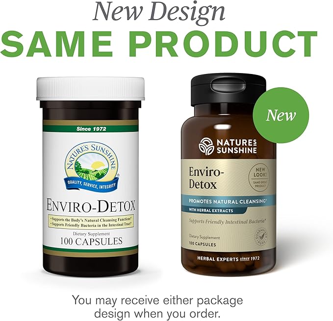 Nature's Sunshine Enviro-Detox, 100 Capsules | Removes Pollutants and Toxins that can Build Up, Slow Normal Cleansing, and Supports Digestion