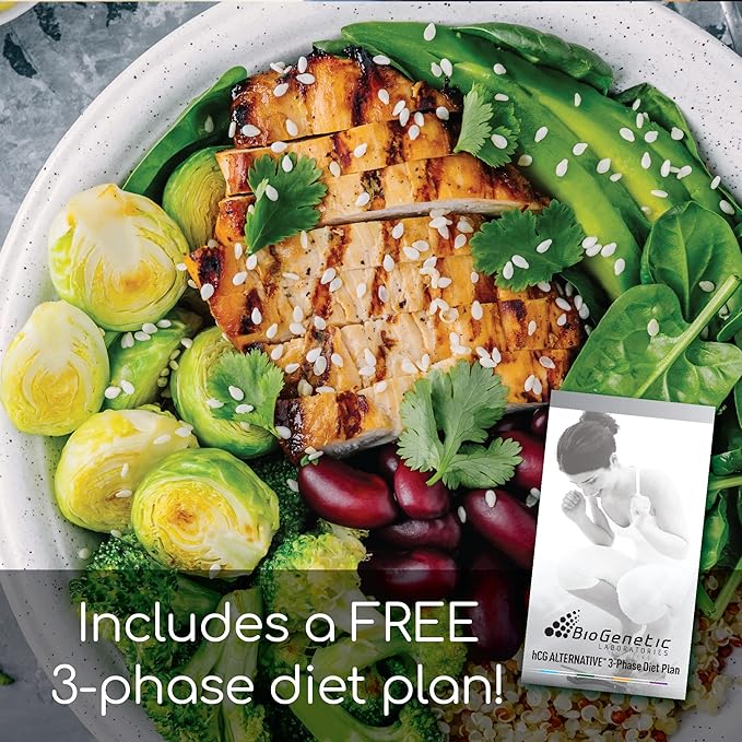 BioGenetic Laboratories hCG Alternative - Weight Loss Pills and Fat Burner for Men and Women - Boosts Metabolism Supports Healthy Diets - Alternative Formula - 30-Day Supply (120 Capsules per Bottle)