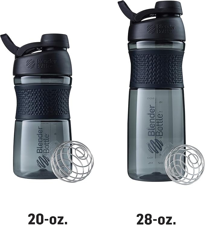 BlenderBottle SportMixer Shaker Bottle Perfect for Protein Shakes and Pre Workout, 28-Ounce, Plum, 1 Count (Pack of 1)