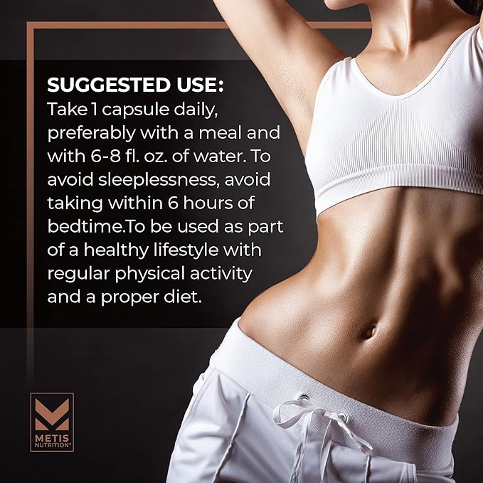 Pyro Stim 7 Metabolism Booster Fat Loss Support Energy Boost - Once-A-Day Thermogenic with Teacrine for Focus, Appetite Control, Muscle Toning, and Mood Control (60 Capsules)