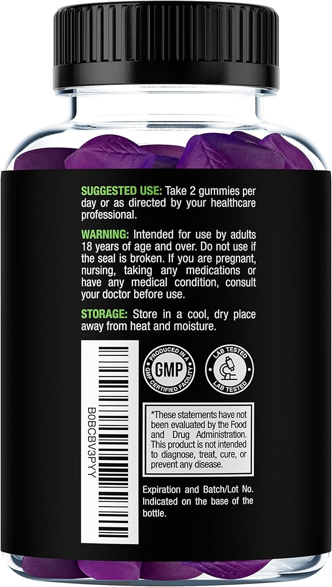 Sakoon nutrition Irish Sea Moss Gummies w/Elderberry & Black Seed Oil - Beauty, Joints & Immune Support | Rich in Vitamins, Raspberry Flavor | 60 Gummies