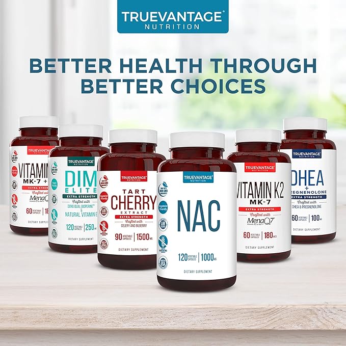 NAC Supplement (N-Acetyl Cysteine) - 1000 mg-Antioxidant Support - Promotes Liver Health and Detoxification - Boosts Lung and Immune Health - Vegetable Capsules - 120 Count - 60 Servings