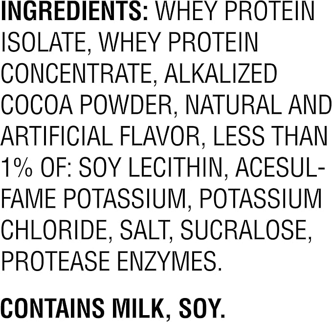 Muscle Milk 100% Whey Protein Powder, Chocolate, 5 Pound, 66 Servings, 25g Protein, 2g Sugar, Low in Fat, NSF Certified for Sport, Energizing Snack, Workout Recovery, Packaging May Vary