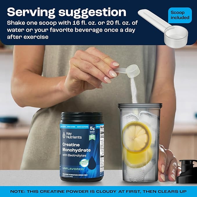KEY NUTRIENTS Creatine Monohydrate, Creatine Monohydrate Powder, Creatine Powder, Unflavored Monohydrate Creatine, Micronized Creatine Monohydrate Micronized Creatine Sodium Powder Supplement