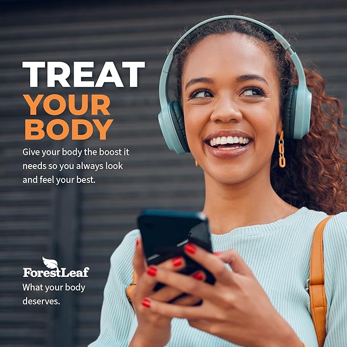 ForestLeaf Multi Collagen Pills with Hyaluronic Acid + Vitamin C | Hydrolyzed Collagen Supplements for Women or Men | Multi Collagen Capsules Peptides for Skin, Wrinkles, 120 Caps