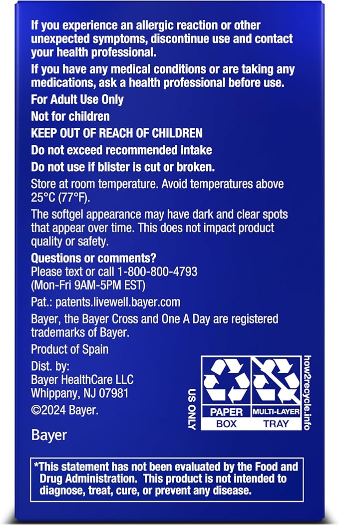 One A Day Age Factor Cell Defense-Cell Health Supplement to Support Healthy Aging Journey, Cell Health Support for Adults, with Olive Polyphenols, Resveratrol, Vitamin B3 (Niacinamide), 30 Softgels