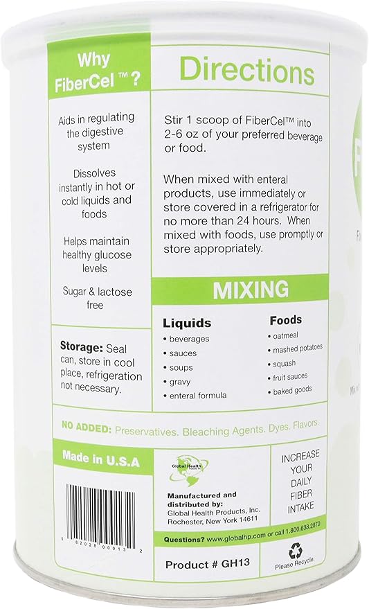 FiberCel Unflavored Fiber Powder 12oz