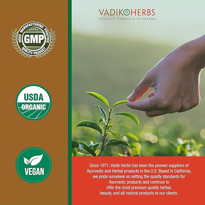 Vadik Herbs Mahasudarshan Powder 100 Vegicaps | Supports Immunity and Promotes Detoxification, Helps to Maintain Normal Body Temperature