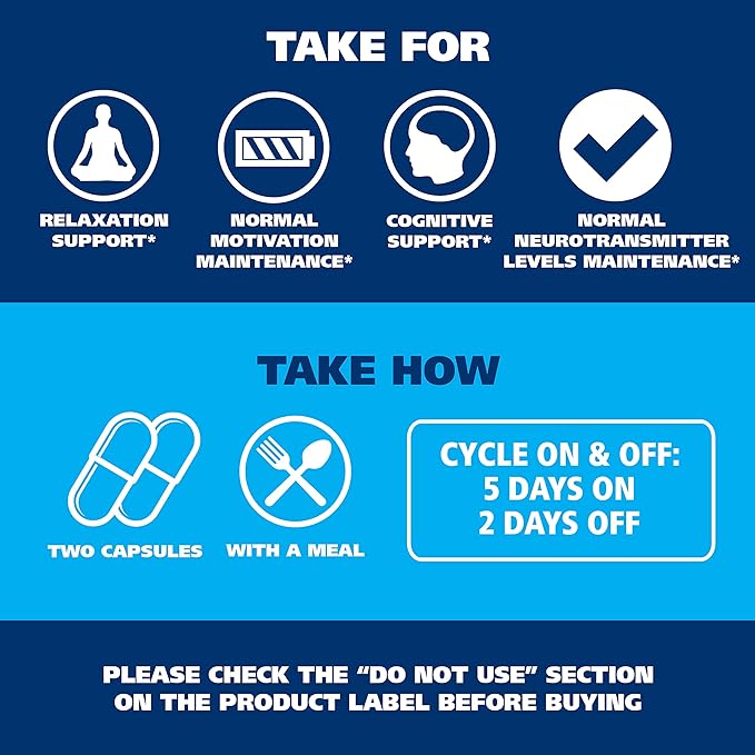 Serotonin and Dopamine Supplements, Better Than Dopamine or Serotonin Support Only. Helps Maintain Normal Neurotransmitter Levels. Mucuna Pruriens, 5-HTP, 60 Capsules Women Men