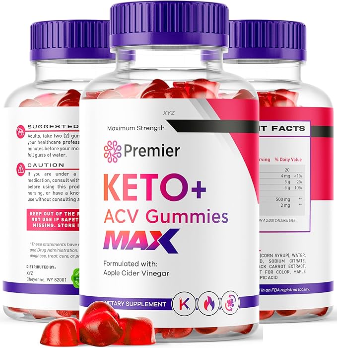 Montty (3 Pack) Premier Keto MAX Gummies - PremierKeto ACV Gummies, Premier ACV Keto MAX Gummies, Premier Apple Cider Vinegar Keto MAX Gummys, 180 Gummies for 90 Days