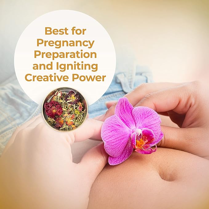 Yoni Steam Herbs Creativity Blend, Receptivity & Fertility Yoni Herbs for Cleansing and Toning, Use in V Steam Seat or Sitz Bath, Up to 11 Steams, 1.5 oz - Leiamoon