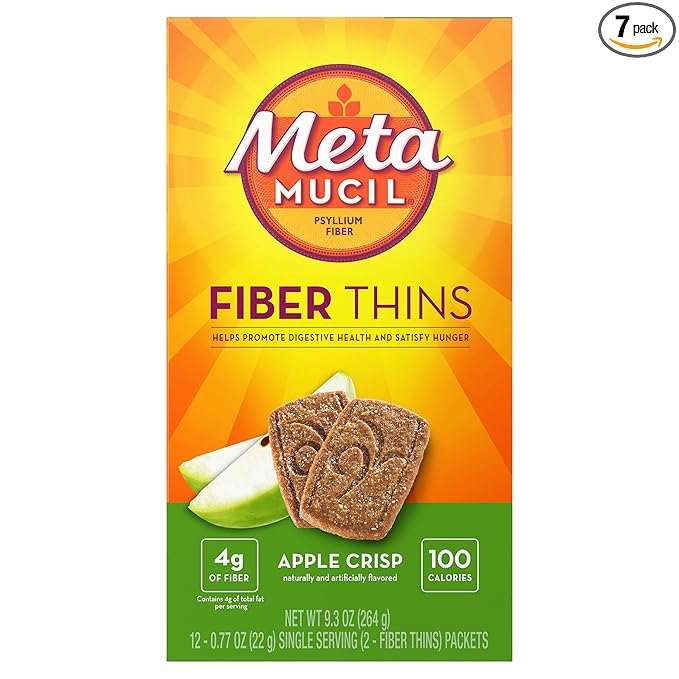 Metamucil Fiber Wafers Apple Crisp 24 Each (Pack of 7)