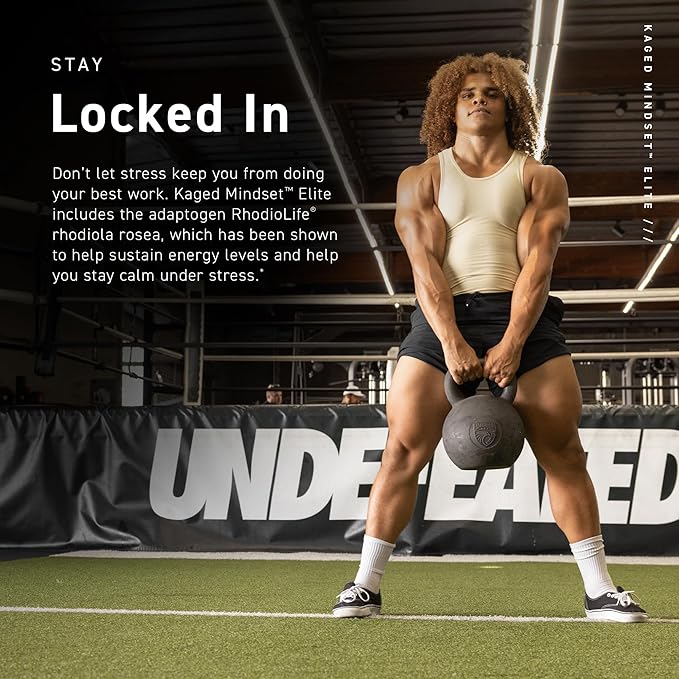 Kaged Nootropic Mindset Elite | Focus and Productivity Supplement | Stimulant Free | Supports Working Memory, Focus, and Mood* | Strawberry Lemonade - 30 Servings