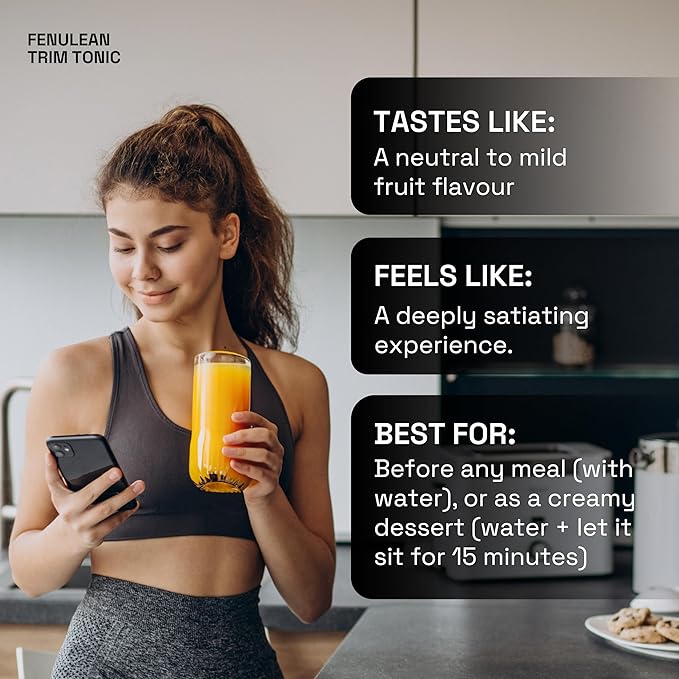 Trim Tonic | 15 Serves | Daily Fiber | Psyllium-Free | Gut Health | Soluble+Insoluble 15 Sachets