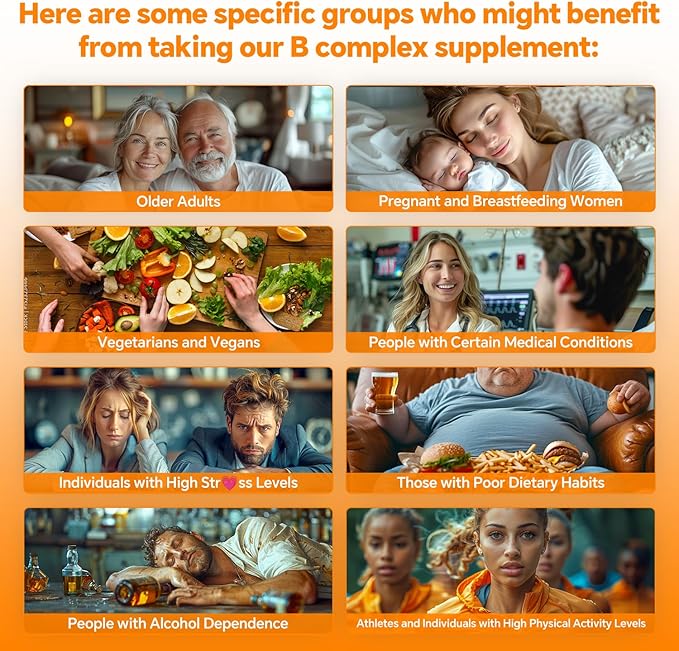 B Complex 50 Gummies ,Methylated B Complex with Vitamin C,Choline & Zinc - Active Methylated B-Complex for Energy,Methylated Support - All B Vitamins - B1,B2,B3,B5,B6,B7,B9,B12 - Sugar Free,120 Count