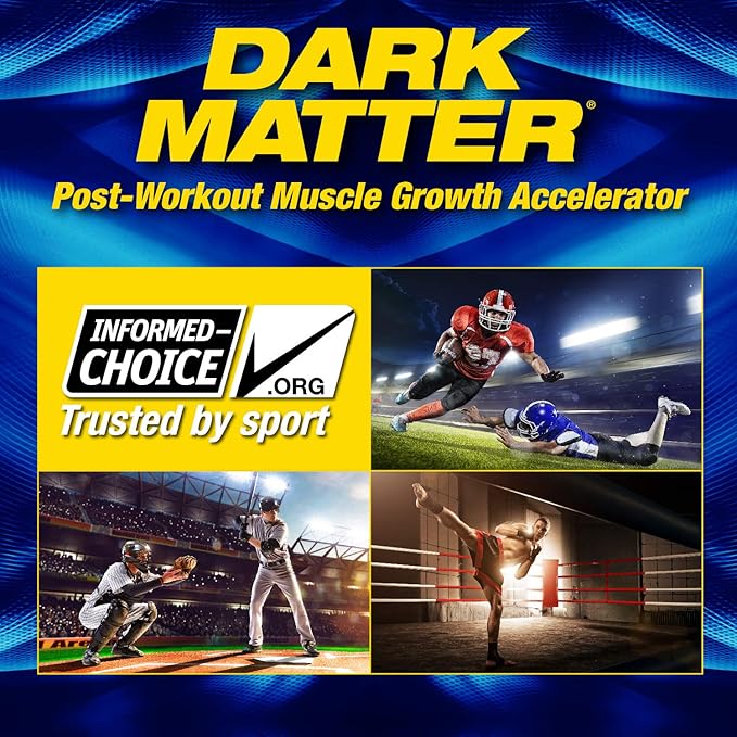 MHP Dark Matter Post Workout, Recovery Accelerator, w/Multi Phase Creatine, Waxy Maize Carbohydrate, 6g EAAs, Fruit Punch, 20 Servings, 55 Oz