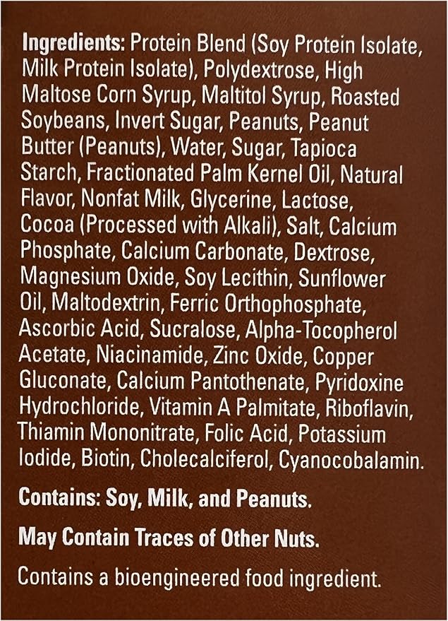 Peanut Bar - New Journey Weight Loss & Wellness - High Protein Meal Replacement Nutrition Bar (7 bars/box)