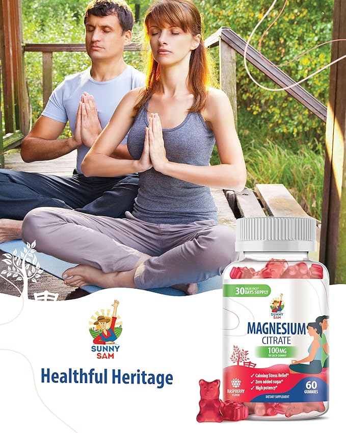 Magnesium Gummies for Kids & Adults - 200mg - Calm Magnesium Chews - Magnesium Citrate Chewable Supplement for Mood & Muscle Support