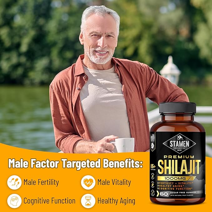 30,000 MG Shilajit, Sugar-Free Non-Gmo Supplement Gummies, Natural Organic Fruit Flavor, Fulvic Acid 60 Count