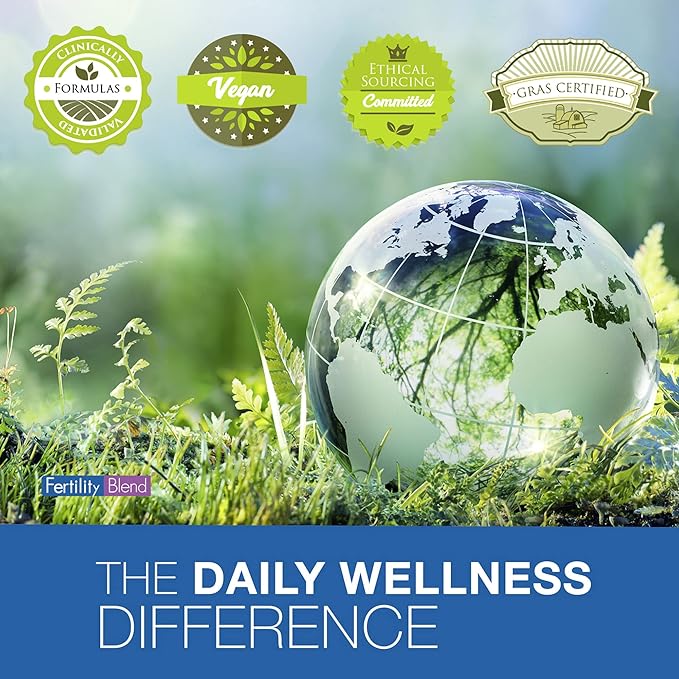 Daily Wellness for Men - Male Fertility Supplements, Vitamin Blend Pills - Male Count Pre-Conception for Him - Fertility Supplements for Men - 60 Capsules, 3 Pack