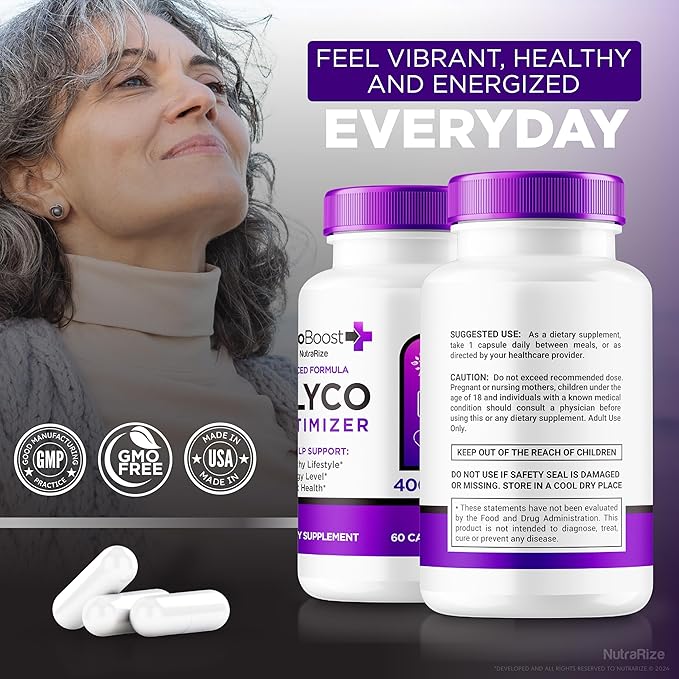 (5 Pack) GlycoBoost - Official Glyco Boost Blood Support Formula, All Natural Capsules for Healthy and Stable Levels, GlycoBoost Blood Vessel Cleaner, Glyco Boost Optimizer (300 Capsules)