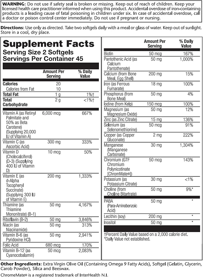 Solaray Provide Multivitamin | Two Daily | 90 CT