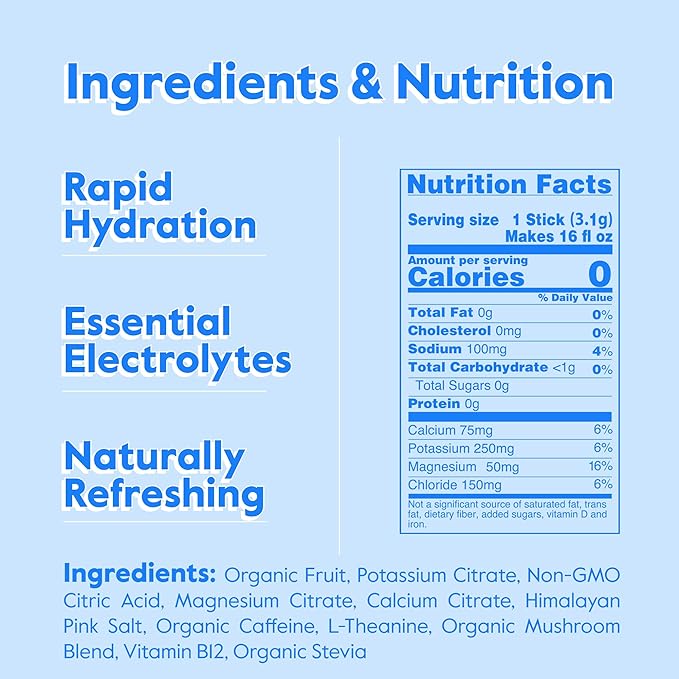 Nectar Energy Booster - Organic Caffeine, B12 & Electrolytes - Sugar Free & Zero Calorie – Healthy Coffee, Energy Drink & Soda Alternative – Hydration & Energy Supplement (Orange 40 Serving Tub)