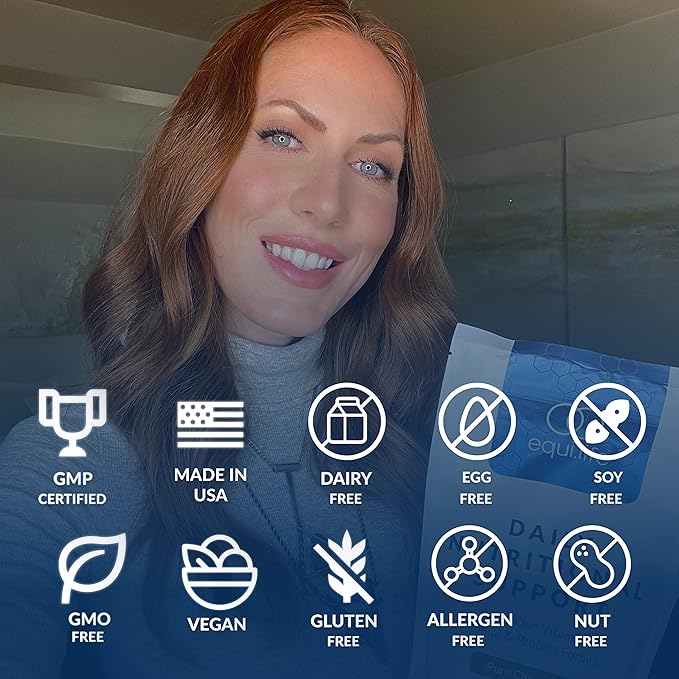 Equilife - Daily Nutritional Support, Organic and Plant Based Protein Powder, All-in-one Multivitamin, Boost Energy and Mood, Gut-Cleansing Aid and Skin Health (Pure Chocolate,14 Servings Bag)