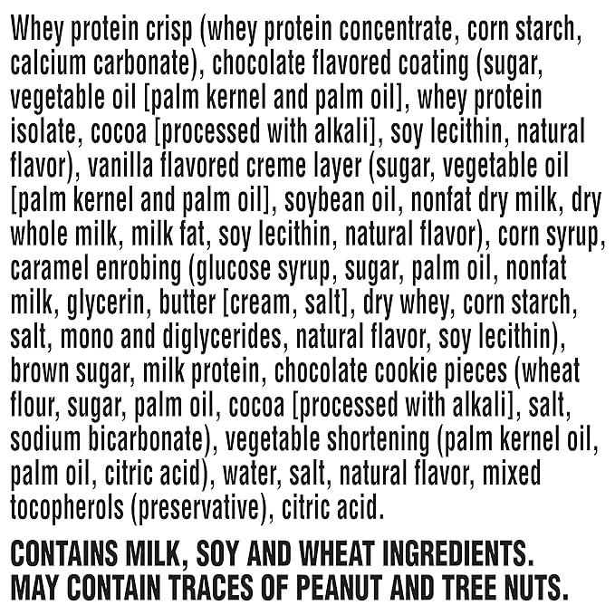 Gatorade Whey Protein Bars, Cookies & Crème, 2.8 oz bars (Pack of 12, 20g of protein per bar)